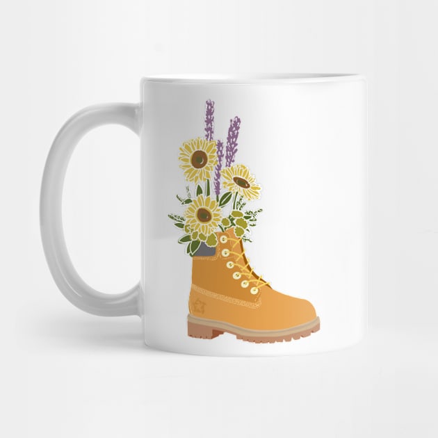 Flower boot sunflower by jrepkin